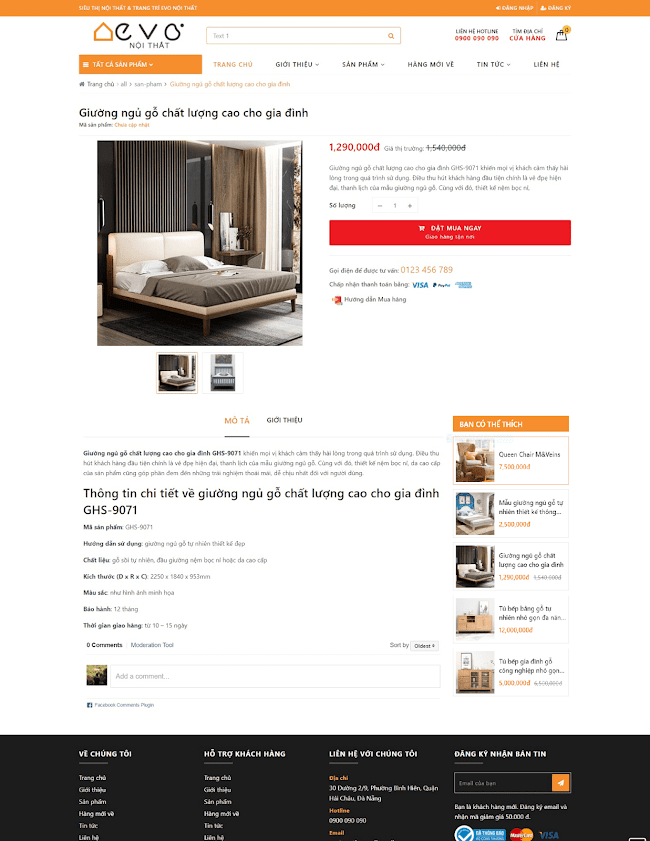 Template blogspot bán hàng nội thất cao cấp